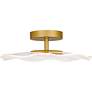 4_Quoizel Ibis 17 1/2" Wide Brushed Gold LED Ceiling Light more views