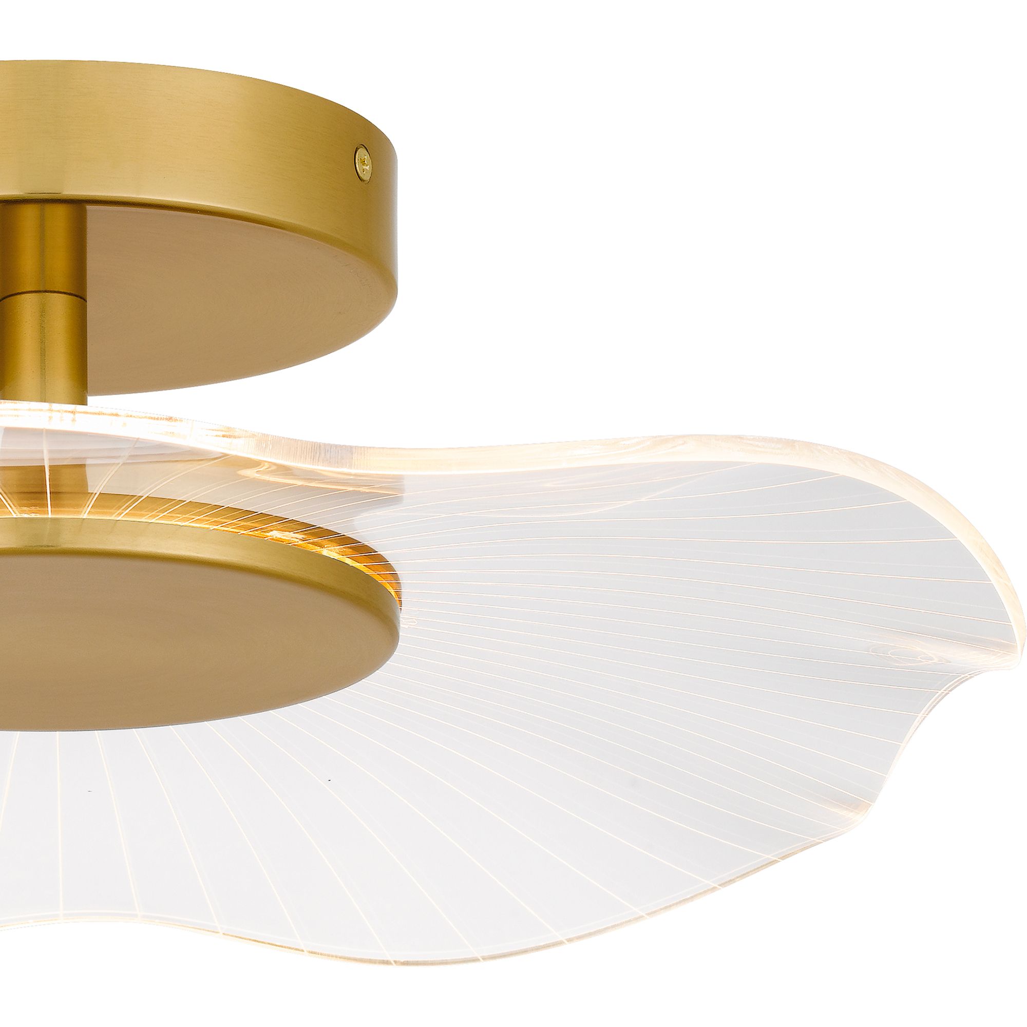 Quoizel Ibis 17 1/2" Wide Brushed Gold LED Ceiling Light