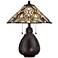 Quoizel India 19 1/2" High Tiffany-Style Glass Shade Accent Table Lamp