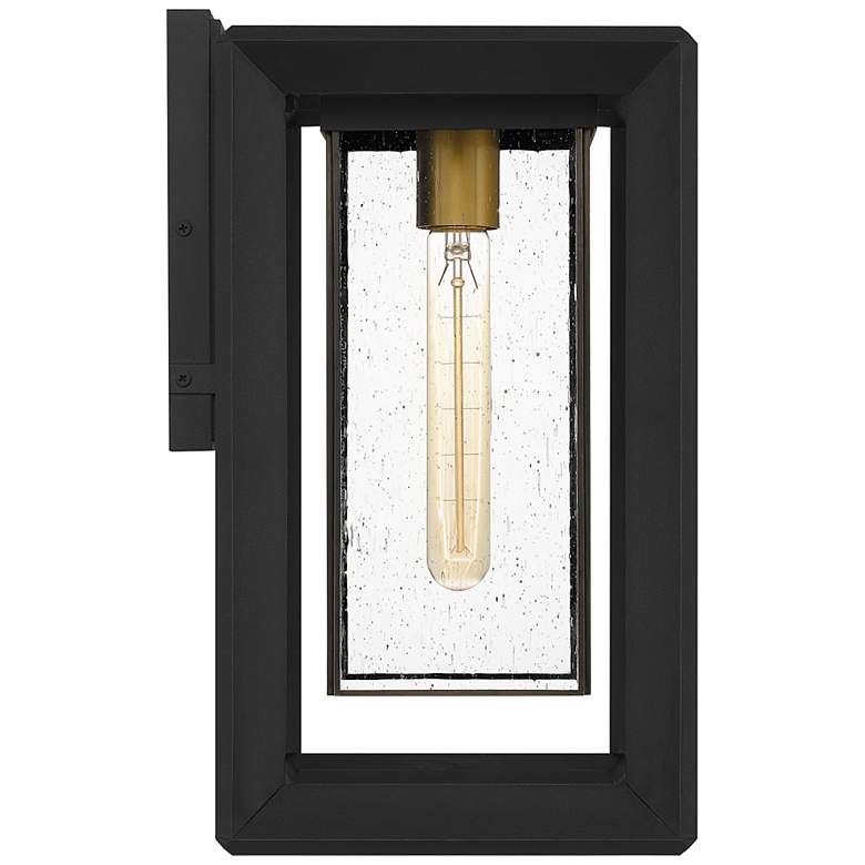 Quoizel Infinger 15 3/4&quot; High Earth Black Outdoor Wall Light more views