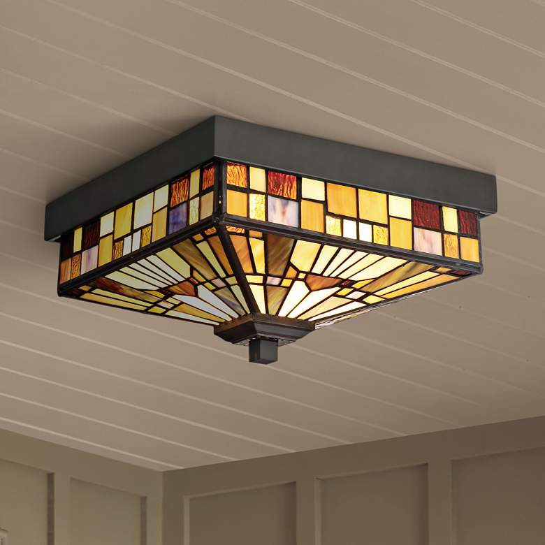Image 1 Quoizel Inglenook 11" Wide Valiant Bronze Outdoor Ceiling Light