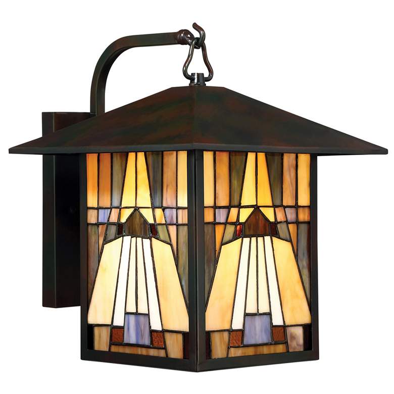 Image 2 Quoizel Inglenook 14" High Valiant Bronze Outdoor Wall Light