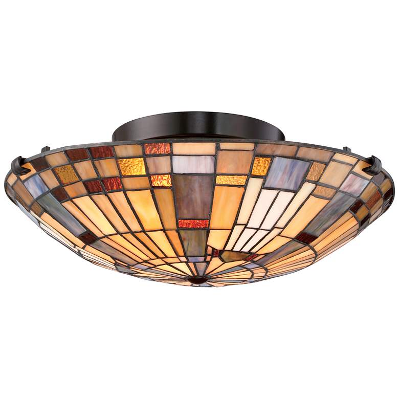 Image 3 Quoizel Inglenook 16 1/2" Wide Valiant Bronze Ceiling Light more views