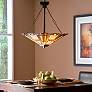 3_Quoizel Inglenook 17 1/2" Wide Tiffany-Style Glass Pendant Chandelier more views