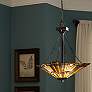 4_Quoizel Inglenook 17 1/2" Wide Tiffany-Style Glass Pendant Chandelier more views