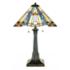 Quoizel Inglenook 25" Glass Arts and Crafts Tiffany-Style Table Lamp