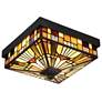Thumbnail3 of Quoizel Inglenook 6" High Valiant Bronze Outdoor Ceiling Light more views