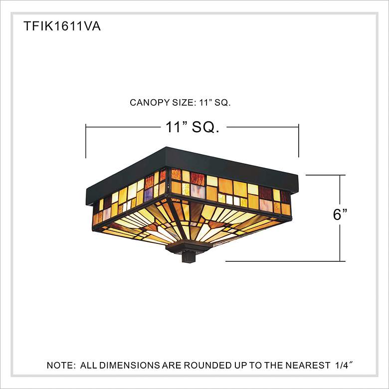 Image 6 Quoizel Inglenook 6" High Valiant Bronze Outdoor Ceiling Light more views