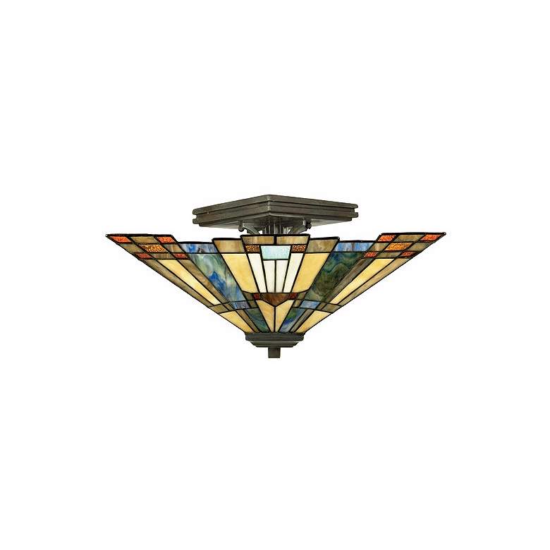 Image 2 Quoizel Inglenook Collection 14 inch Wide Ceiling Light Fixture