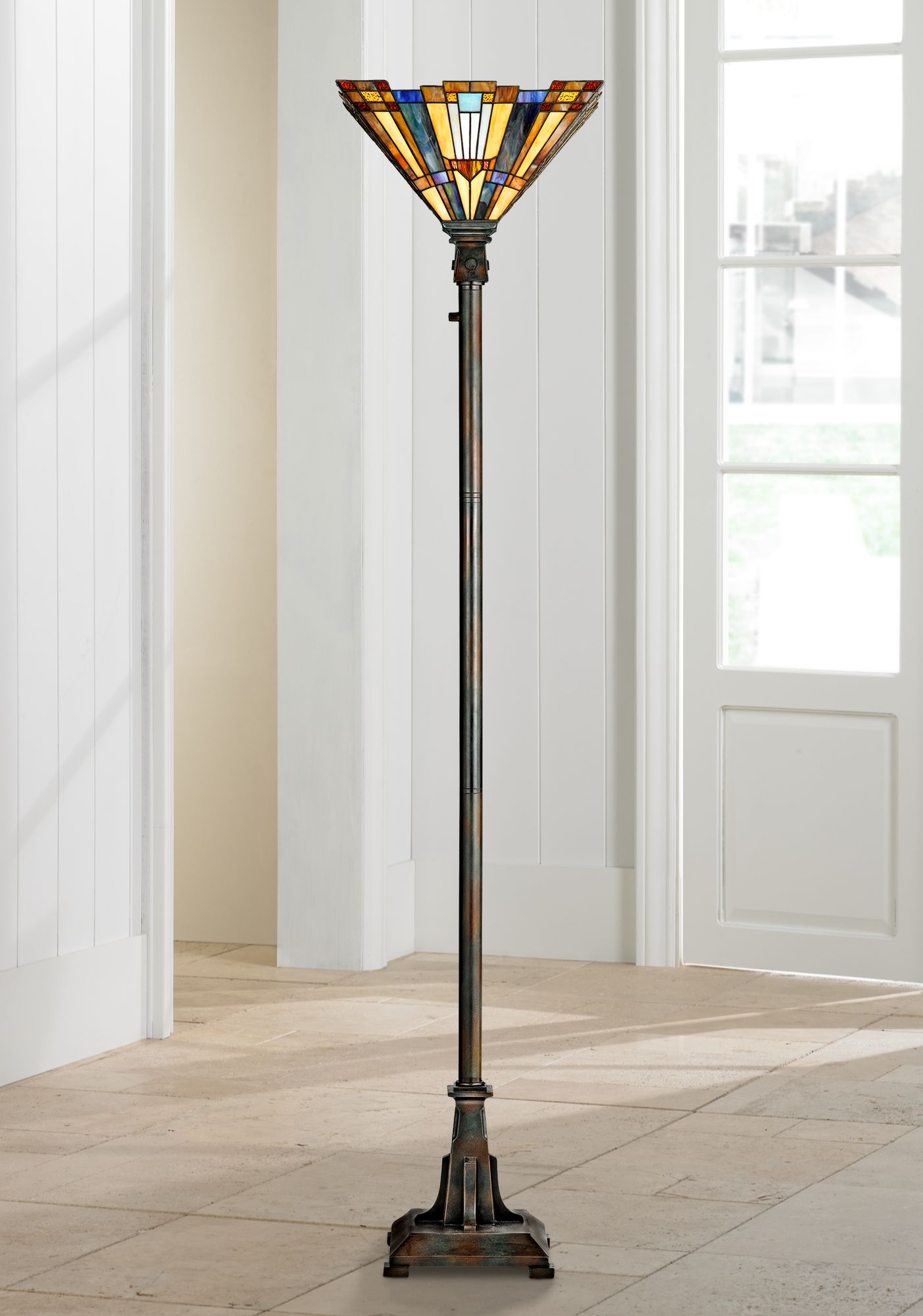 quoizel inglenook floor lamp