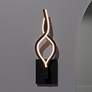 2_Quoizel Isadora 15 3/4" High Matte Black LED Wall Sconce