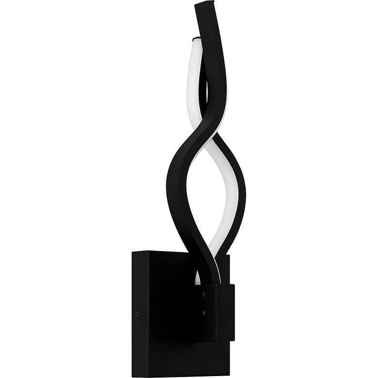 Image 5 Quoizel Isadora 15 3/4" High Matte Black LED Wall Sconce more views