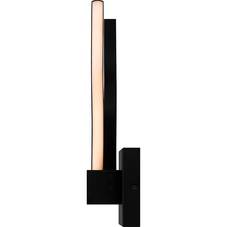 Image 7 Quoizel Isadora 15 3/4" High Matte Black LED Wall Sconce more views