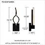 Quoizel Isadora 15 3/4" High Matte Black LED Wall Sconce in scene