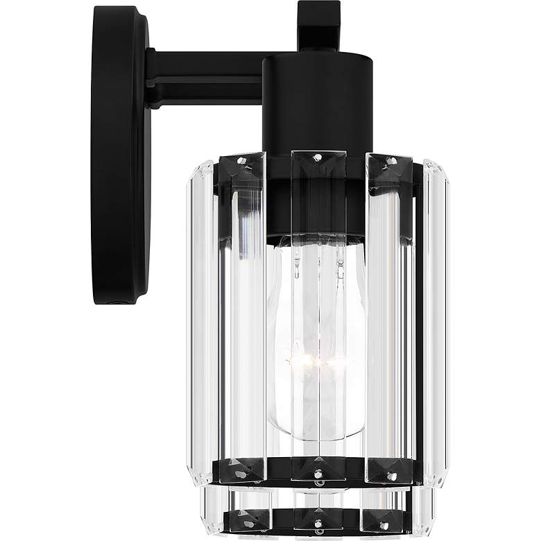Image 4 Quoizel Isla 12 1/2" Wide 2-Light Black and Crystal Bath Vanity Light more views