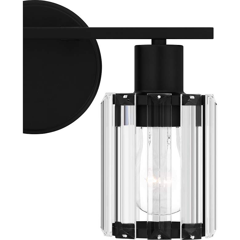 Image 5 Quoizel Isla 12 1/2" Wide 2-Light Black and Crystal Bath Vanity Light more views