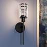 1_Quoizel Isla 17" High Matte Black Wall Sconce