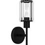 5_Quoizel Isla 17" High Matte Black Wall Sconce more views