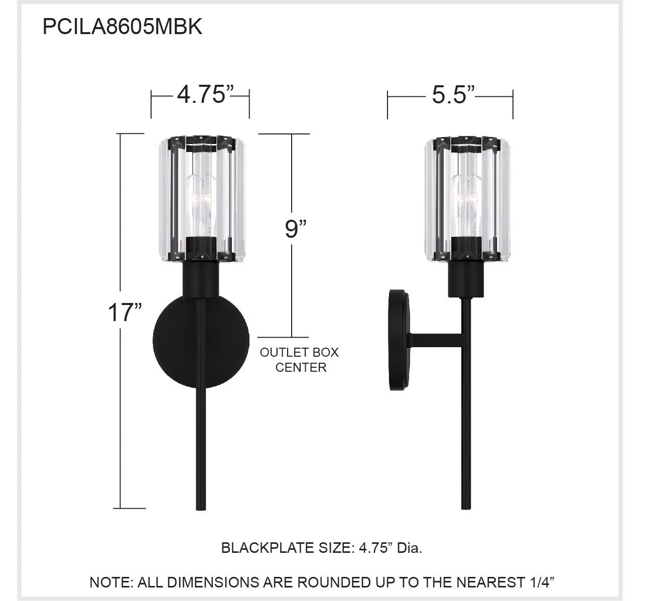 Image 7 Quoizel Isla 17" High Matte Black Wall Sconce more views