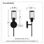 7_Quoizel Isla 17" High Matte Black Wall Sconce more views
