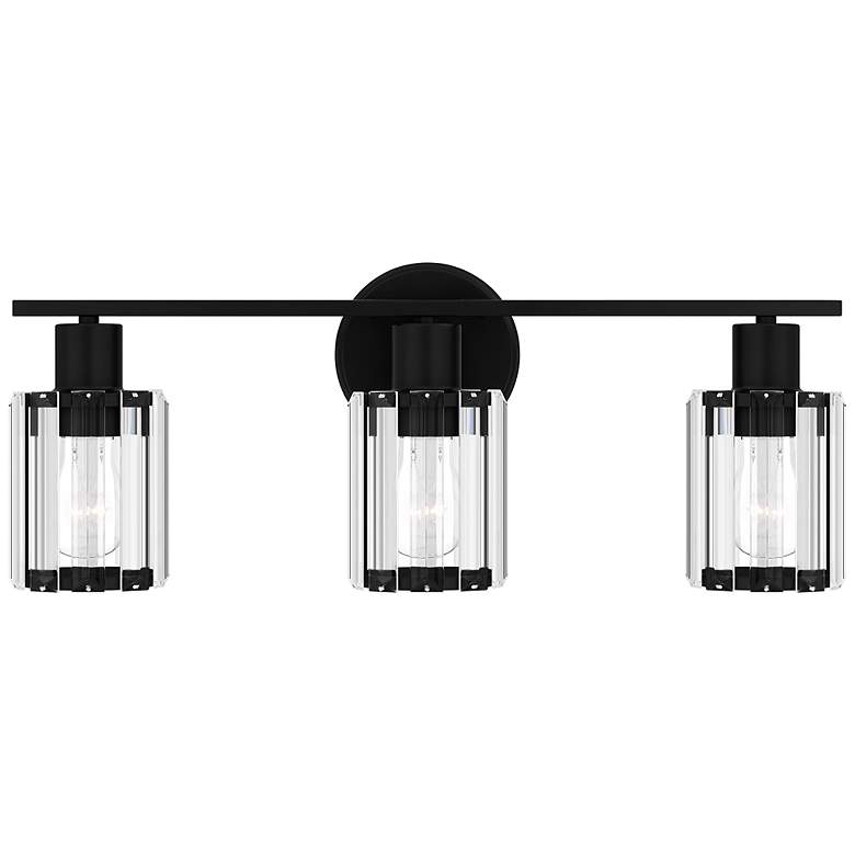 Image 1 Quoizel Isla 20 3/4" Wide Matte Black 3-Light Bath Light