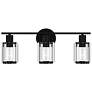 1_Quoizel Isla 20 3/4" Wide Matte Black 3-Light Bath Light