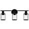 Quoizel Isla 20 3/4" Wide Matte Black 3-Light Bath Light