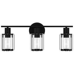 Quoizel Isla 20 3/4" Wide Matte Black 3-Light Bath Light