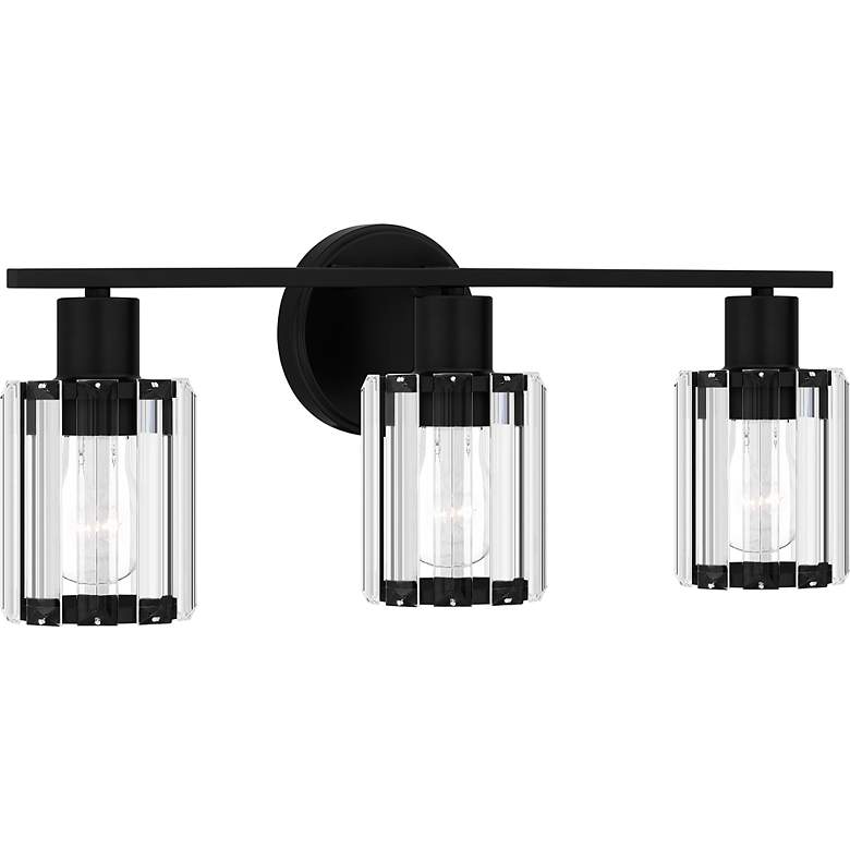 Image 2 Quoizel Isla 20 3/4" Wide Matte Black 3-Light Bath Light more views