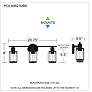 5_Quoizel Isla 20 3/4" Wide Matte Black 3-Light Bath Light more views