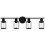 2_Quoizel Isla 29" Wide Matte Black 4-Light Vanity Bath Light