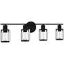 3_Quoizel Isla 29" Wide Matte Black 4-Light Vanity Bath Light more views