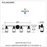 7_Quoizel Isla 29" Wide Matte Black 4-Light Vanity Bath Light more views