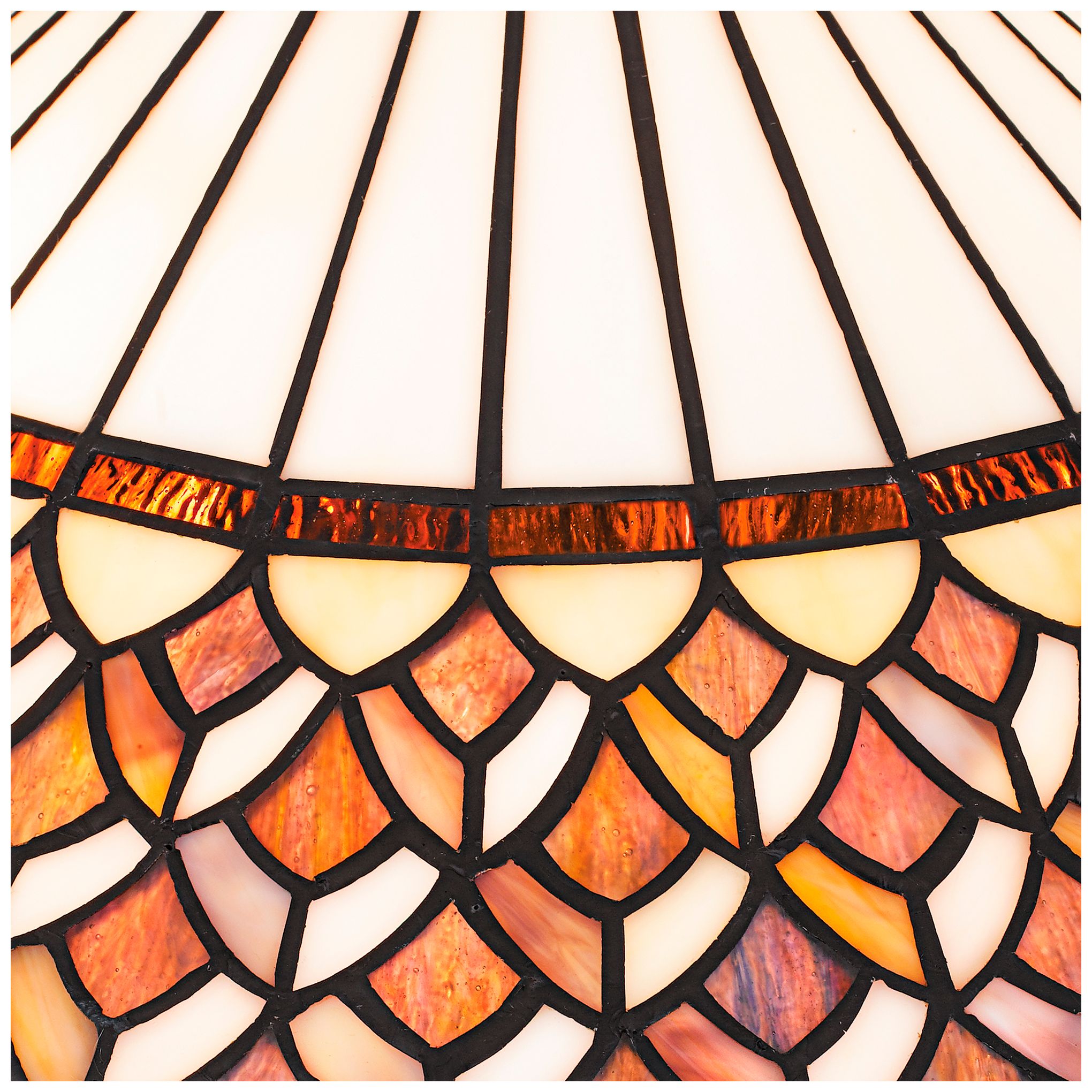 Image 3 Quoizel Isla Matte Black Tiffany Glass Table Lamp more views