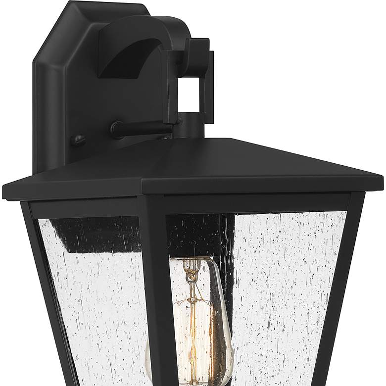 Image 4 Quoizel Joffrey 13 1/4 inch High Matte Black Outdoor Wall Light more views