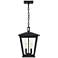 Quoizel Joffrey 15 3/4" High Matte Black Outdoor Hanging Light