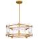 Quoizel Jolie 21" Wide Light Gold 6-Light Pendant