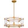 2_Quoizel Jolie 21" Wide Light Gold 6-Light Pendant more views