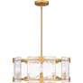 3_Quoizel Jolie 21" Wide Light Gold 6-Light Pendant more views