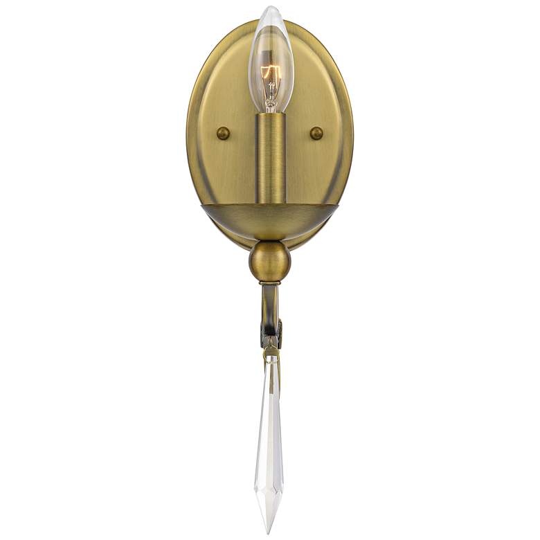 Image 1 Quoizel Joules 14 1/2" High Aged Brass Wall Sconce