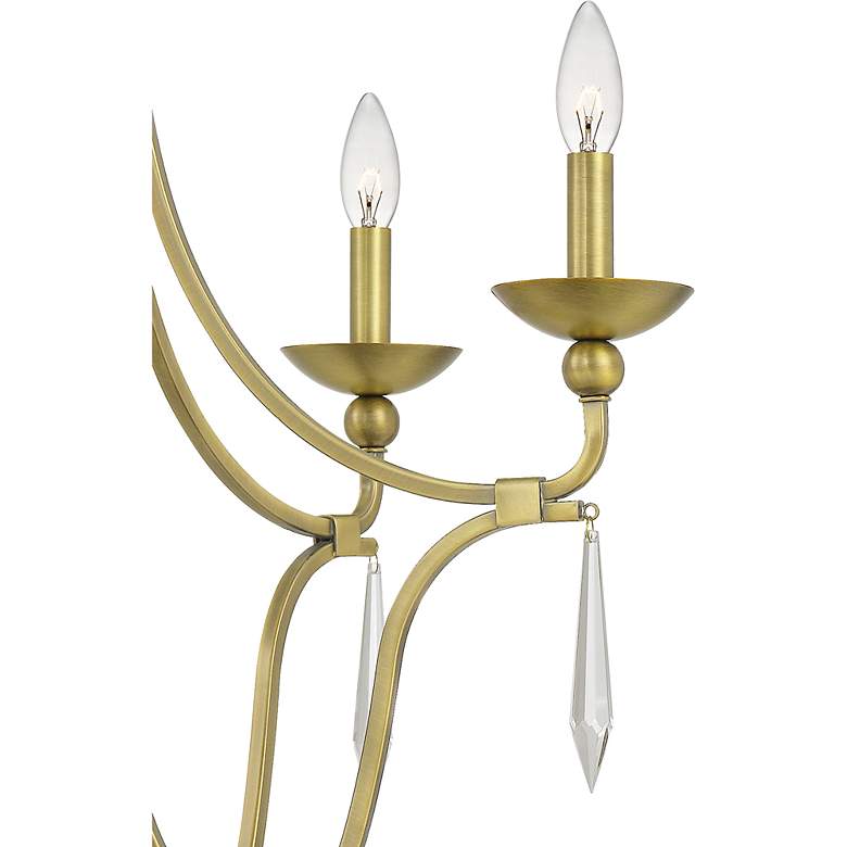 Image 5 Quoizel Joules 25" Wide Aged Brass 5-Light Chandelier more views