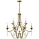 Quoizel Joules 32" Wide Aged Brass 9-Light Chandelier