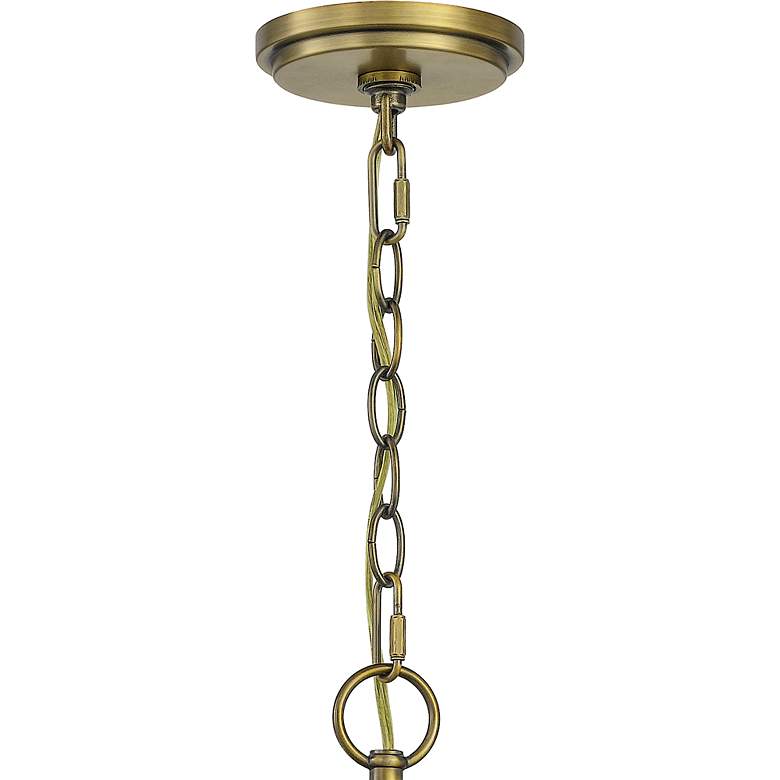 Image 6 Quoizel Joules 32" Wide Aged Brass 9-Light Chandelier more views