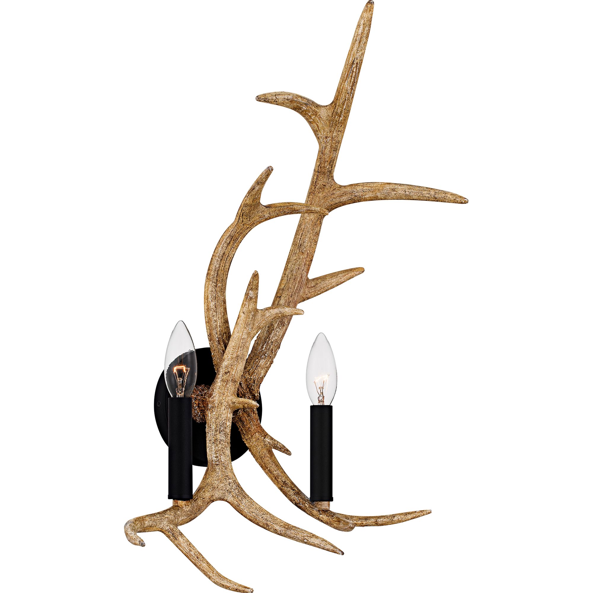 Image 3 Quoizel Journey 22 3/4" High Earth Black 2-Light Wall Sconce more views