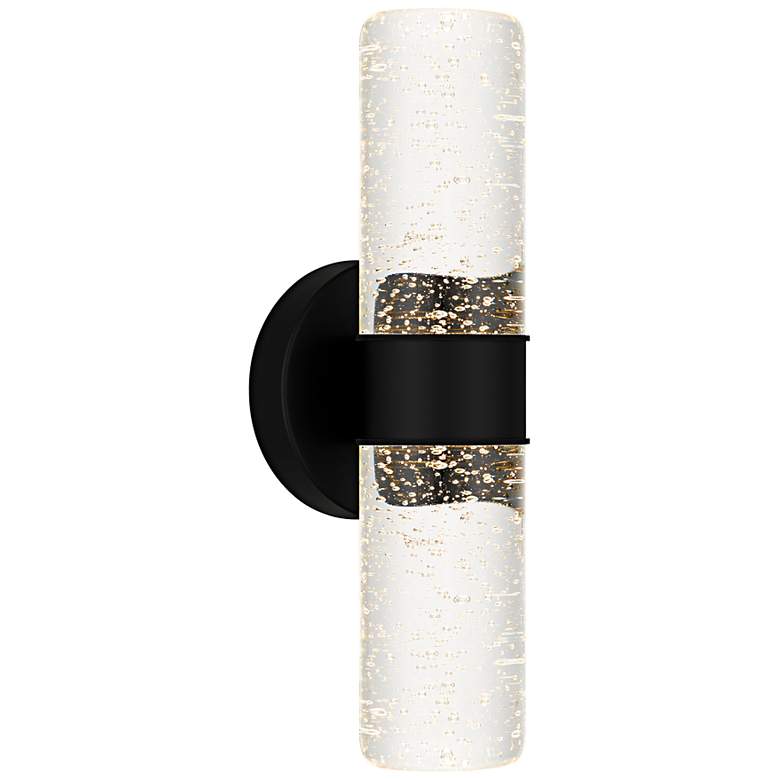 Image 2 Quoizel Kaia 14" High Matte Black LED Outdoor Wall Light