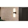 7_Quoizel Kaia 14" High Matte Black LED Outdoor Wall Light more views