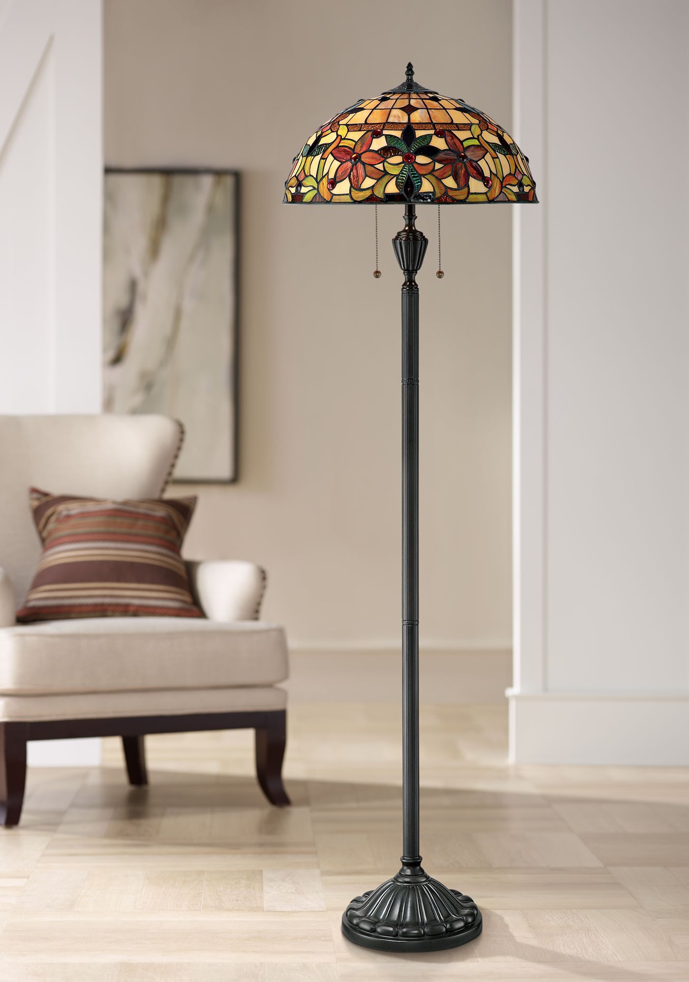 Lamps plus deals tiffany floor lamps