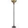 Quoizel Kami Tiffany-Style Torchiere Floor Lamp