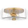 1_Quoizel Kaplan 14" Wide Aged Brass 2-Light Ceiling Light