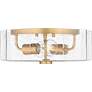 3_Quoizel Kaplan 14" Wide Aged Brass 2-Light Ceiling Light more views